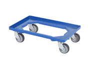 Chariot transport - Plastique - 250kg - 600x400x87mm - Bleu - TR inox Saro - Chariot de transport professionnel CHR - matériel cuisine pro - Cuistéo