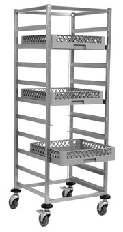 Chariot lave-vaisselle - Inox - 10 niveaux - 500x500mm - 510x530x1660mm - KT 500 Saro - Chariot gastronorme professionnel CHR - matériel cuisine pro - Cuistéo