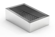 Bac à glace pilée incliné 1/1GN 402x590x160 mm Combisteel - Table inox avec étagère professionnel CHR - matériel cuisine pro - Cuistéo
