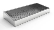 Bac à glace pilée incliné 4/1 GN 1362x590x160 mm Combisteel - Table inox avec étagère professionnel CHR - matériel cuisine pro - Cuistéo
