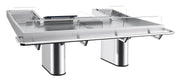 Comptoir à poisson inox 1800x1630x1088 mm Combisteel - Table inox avec étagère professionnel CHR - matériel cuisine pro - Cuistéo