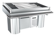 Comptoir à poisson réfrigéré 1700x1043x1075 mm 1 kW Combisteel - Table inox avec étagère professionnel CHR - matériel cuisine pro - Cuistéo