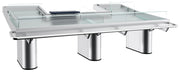 Comptoir inox à poisson 3050x1760x1088 mm Combisteel - Table inox avec étagère professionnel CHR - matériel cuisine pro - Cuistéo