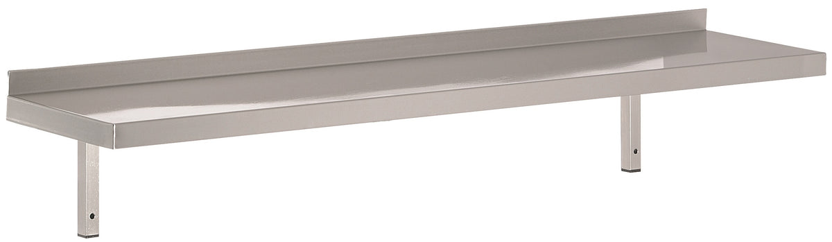 Etagère murale 1200x400 consoles incluses 125 L Combisteel - Table inox avec étagère professionnel CHR - matériel cuisine pro - Cuistéo