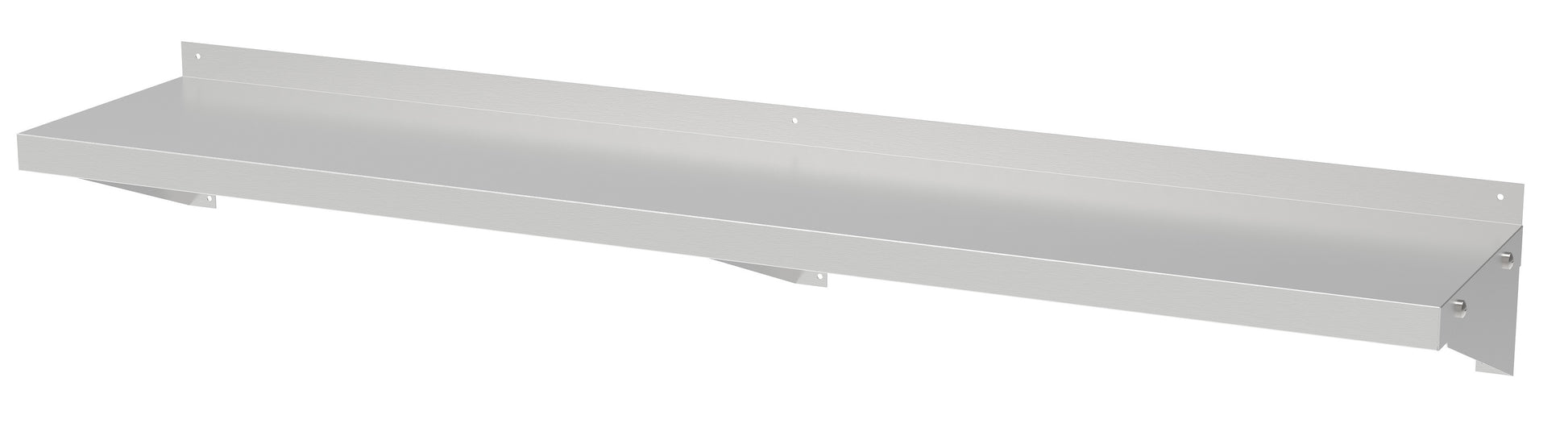 Etagère murale inox 2000x300 et fixations 45 L Combisteel - Table inox avec étagère professionnel CHR - matériel cuisine pro - Cuistéo