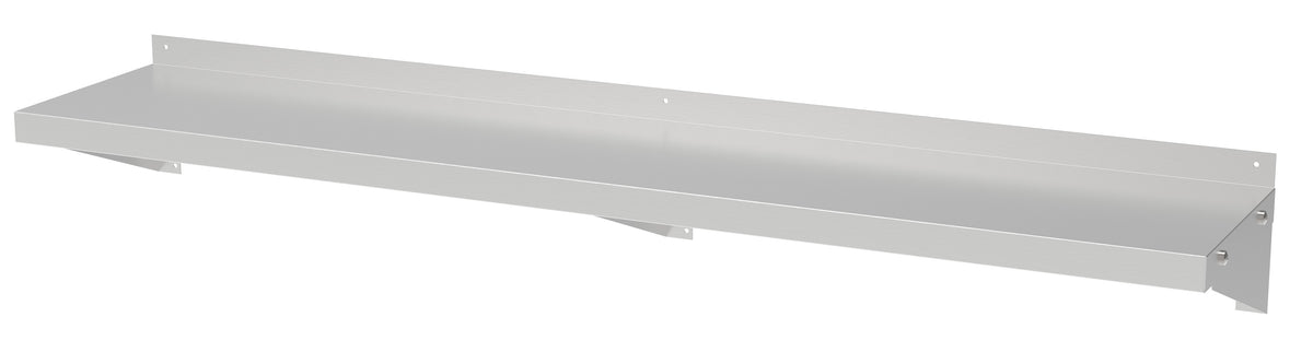 Etagère murale et fixations inox 1400x400 60 L Combisteel - Table inox avec étagère professionnel CHR - matériel cuisine pro - Cuistéo
