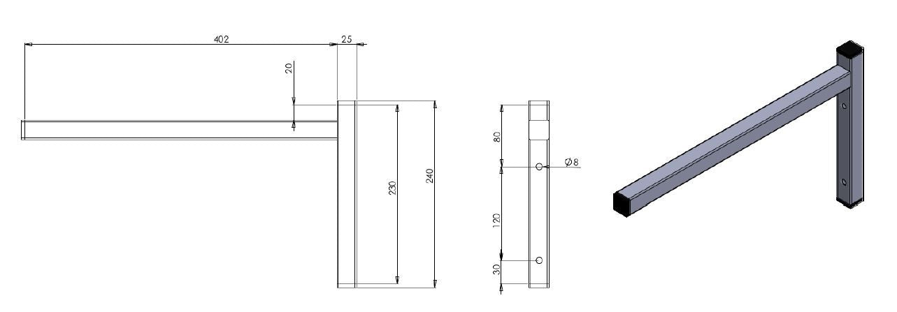 Console fixe seule 400 1000x700x900 mm Combisteel - vue 2 - Console et crémaillère pro CHR - Cuistéo