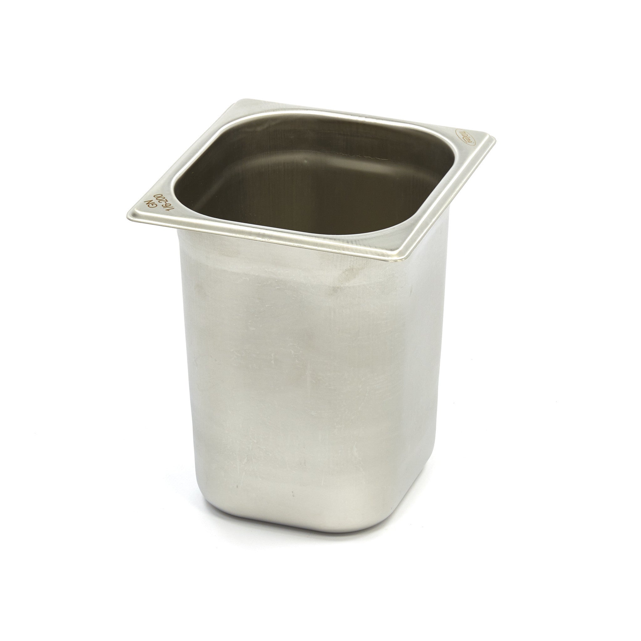 Conteneur gastronorme - GN 1/6 - Profondeur 20cm - inox 3.4 L Maxima - Bac GN 1/6 professionnel CHR - matériel cuisine pro - Cuistéo