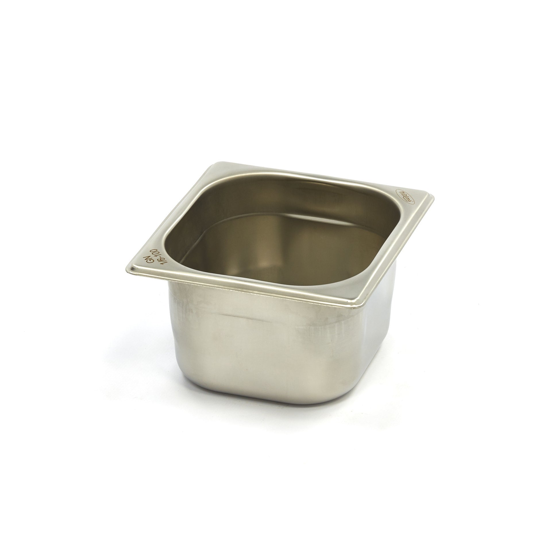 Conteneur Gastronorme - GN 1/6 - Profondeur de 10 cm - inox 1.6 L Maxima - Bac GN 1/6 professionnel CHR - matériel cuisine pro - Cuistéo