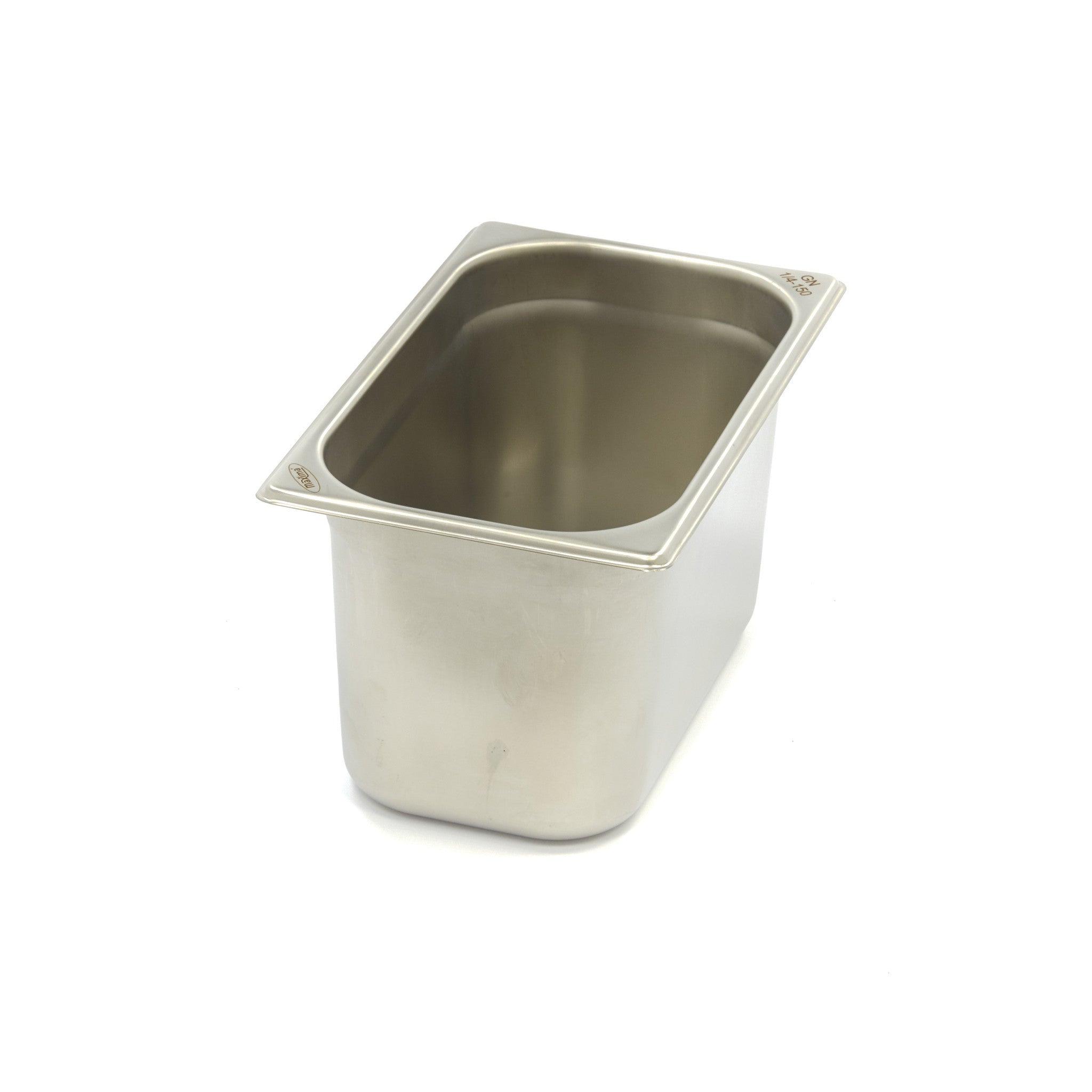 Conteneur gastronorme - GN 1/4 - 15 cm de profondeur - inox 4.2 L Maxima - Bac GN 1/4 professionnel CHR - matériel cuisine pro - Cuistéo