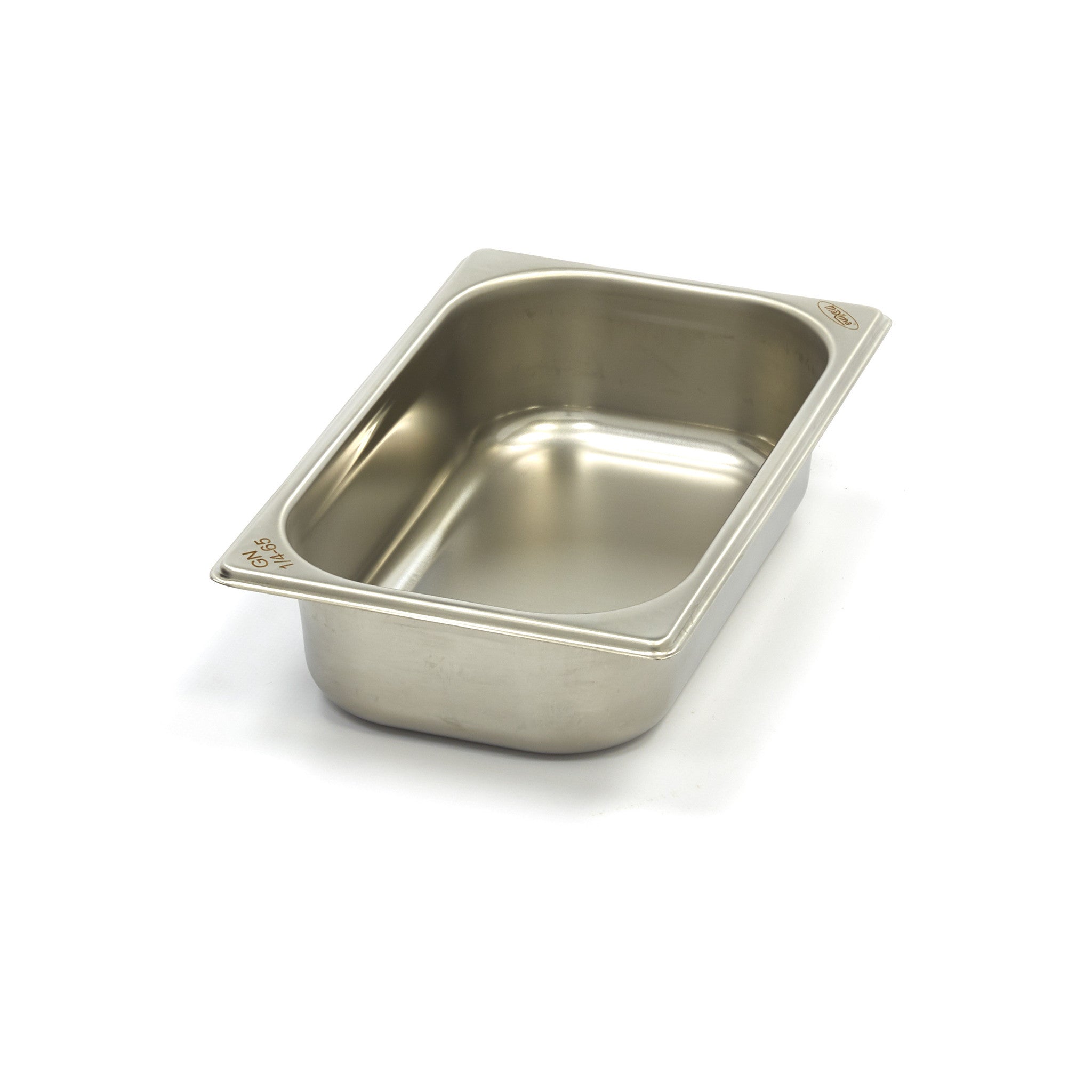 Récipient gastronorme - GN 1/4 - Profondeur de 6,5 cm - inox 1.8 L Maxima - Bac GN 1/4 professionnel CHR - matériel cuisine pro - Cuistéo