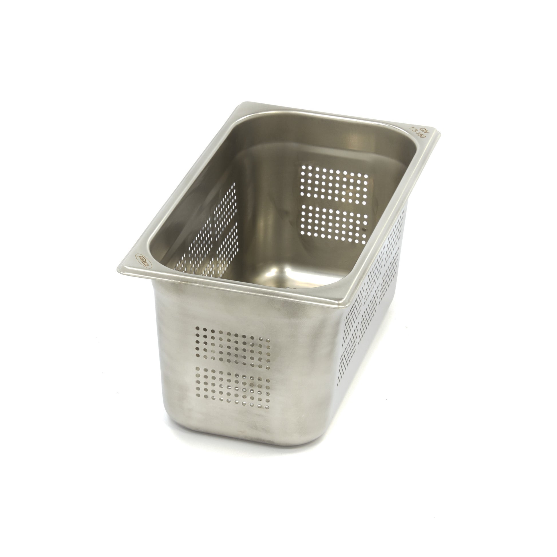 Conteneur gastronorme - GN 1/3 - 15 cm de profondeur - Acier inoxydable - Perforé 6.0 L Maxima - Bac GN 1/3 professionnel CHR - matériel cuisine pro - Cuistéo