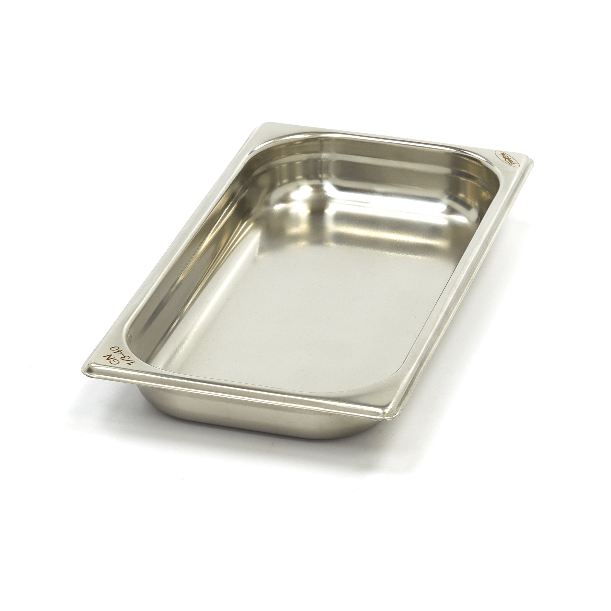 Récipient gastronorme - GN 1/3 - Profondeur de 4 cm - inox 1.6 L Maxima - Bac GN 1/3 professionnel CHR - matériel cuisine pro - Cuistéo