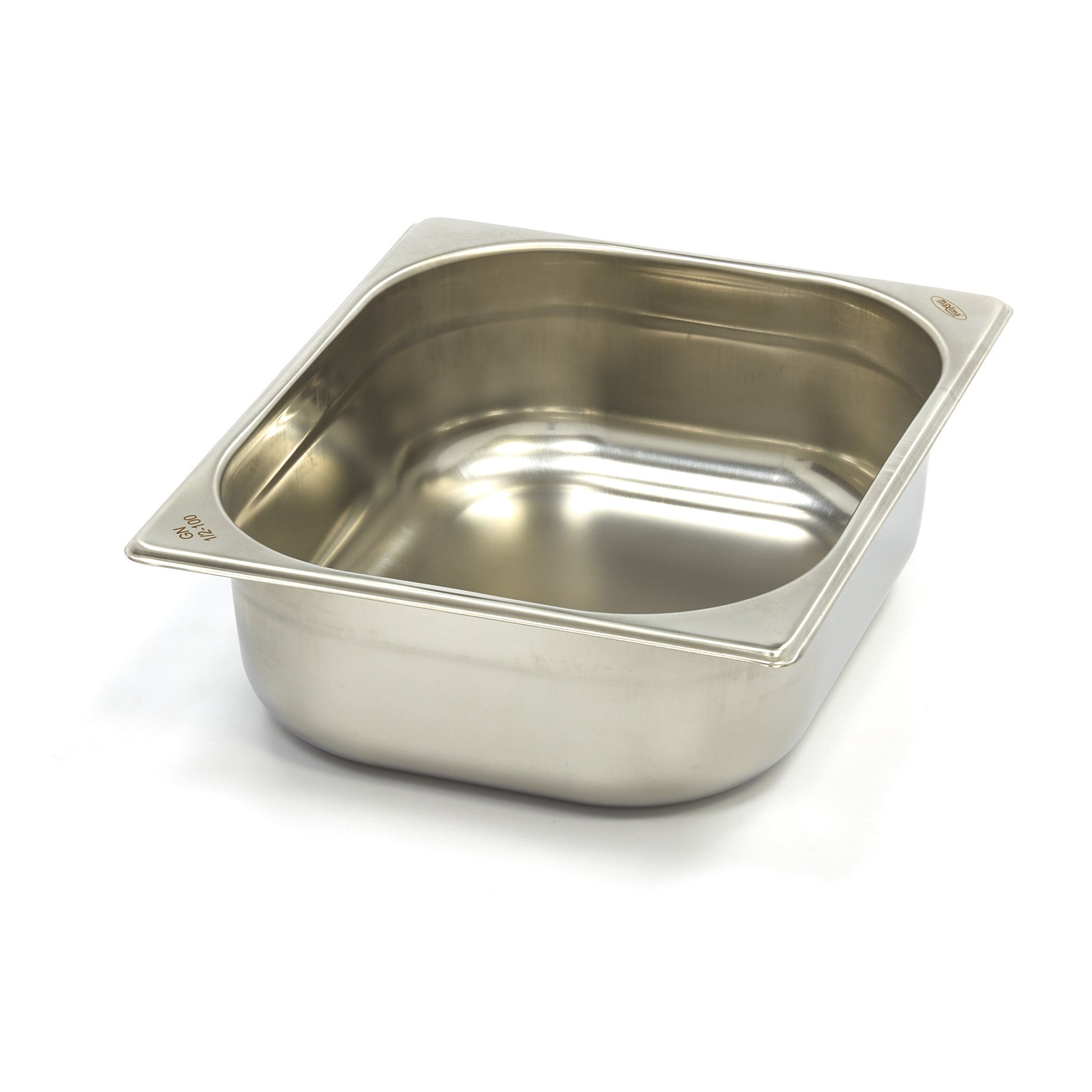 Récipient gastronorme - GN 1/2 - Profondeur 10 cm - inox 6.5 L Maxima - Bac GN 1/2 professionnel CHR - matériel cuisine pro - Cuistéo