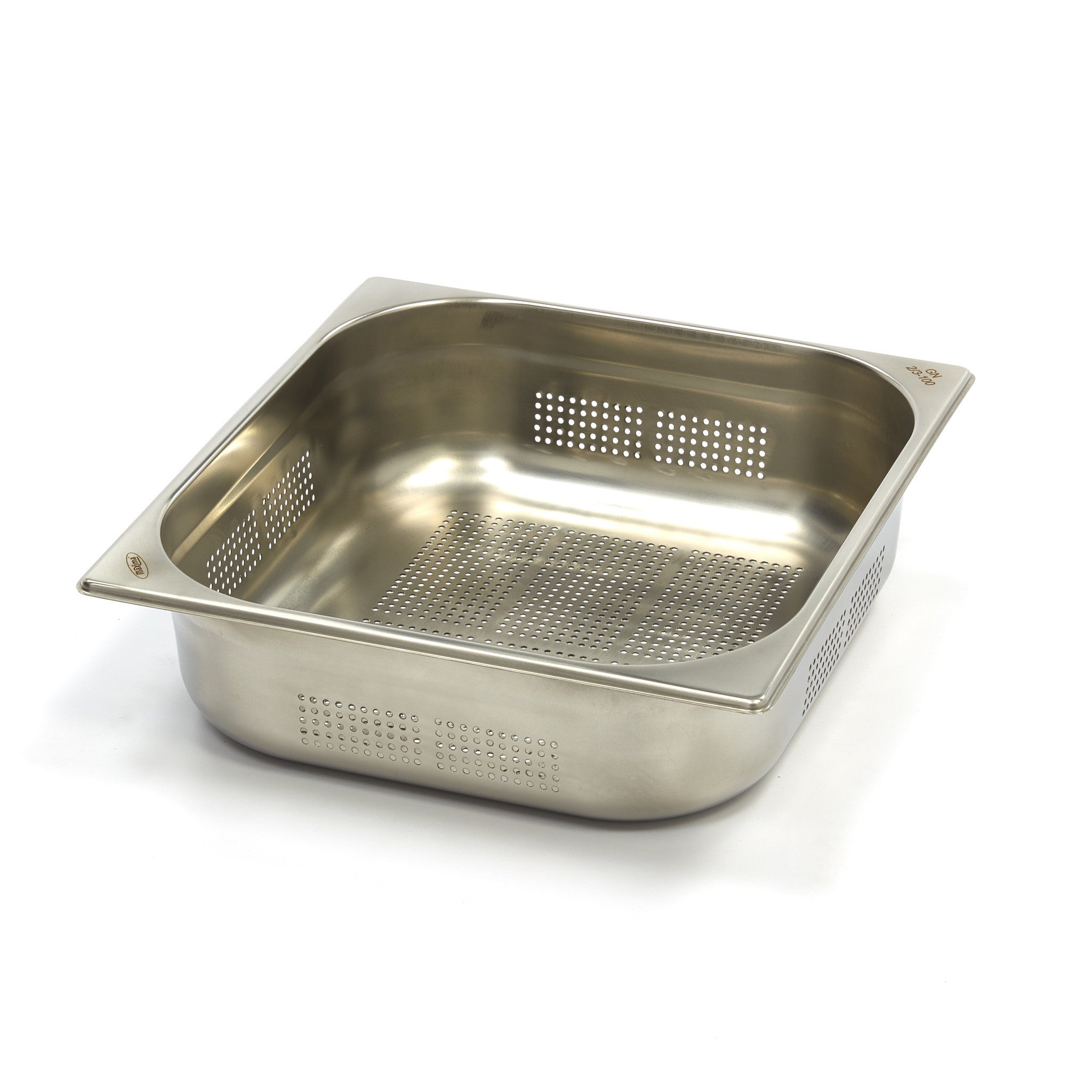 Récipient Gastronorm - 2/3 GN - 10cm de Profondeur - Acier Inoxydable - Perforé 9.0 L Maxima - Bac GN 2/3 professionnel CHR - matériel cuisine pro - Cuistéo