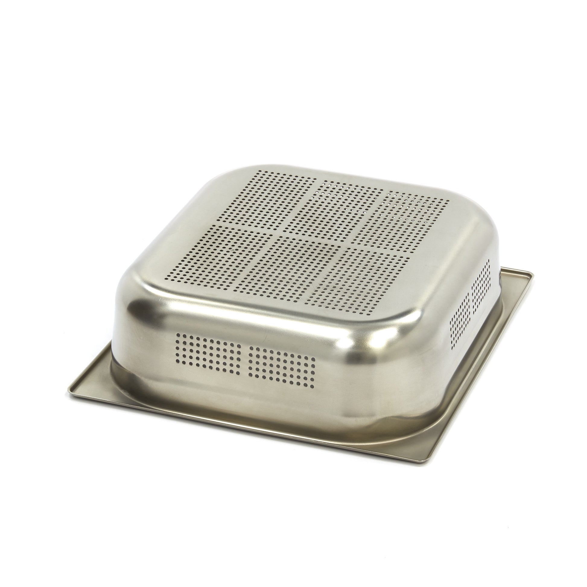 Récipient Gastronorm - 2/3 GN - 10cm de Profondeur - Acier Inoxydable - Perforé 9.0 L Maxima - vue 2 - Bac GN 2/3 pro CHR - Cuistéo