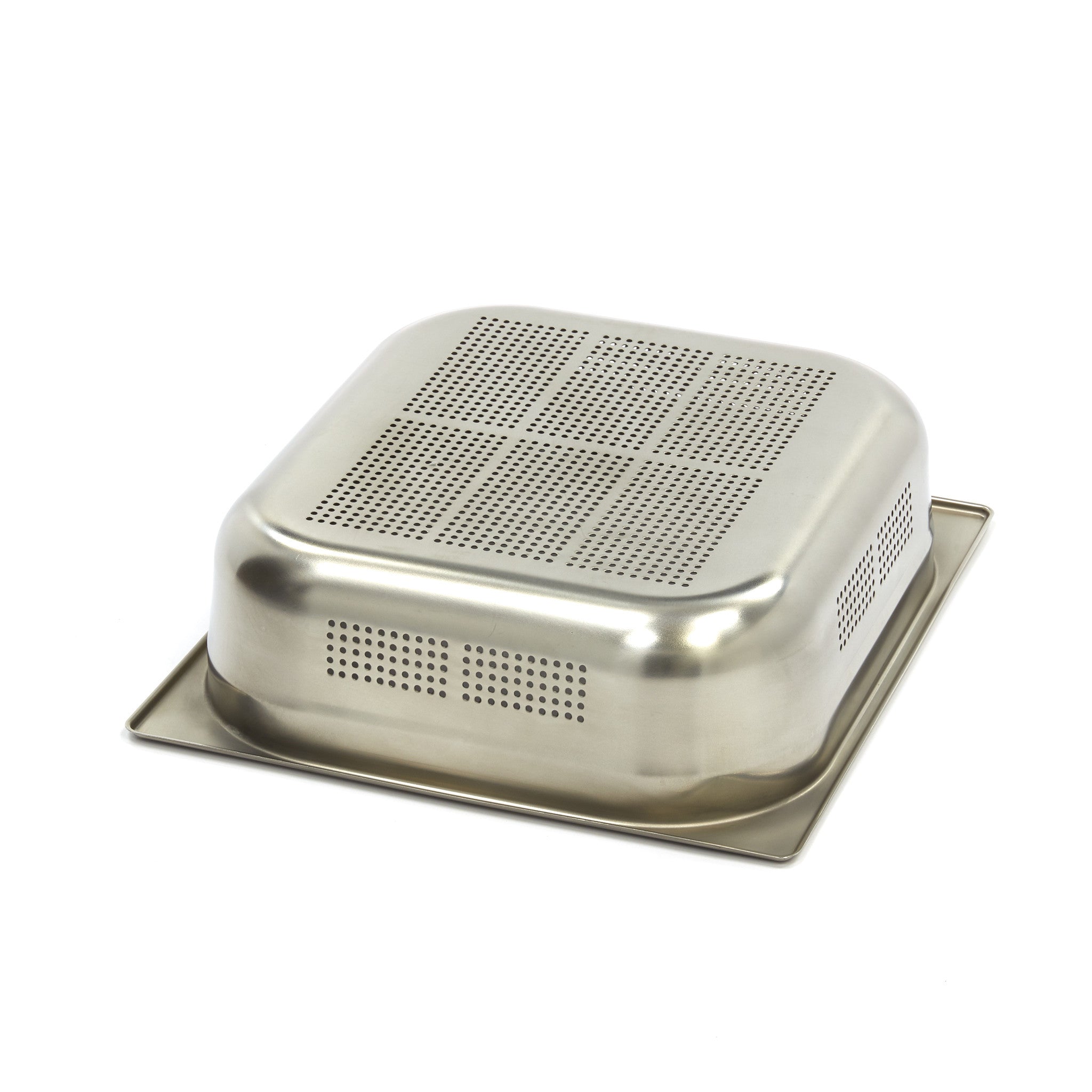 Récipient Gastronorm - 2/3 GN - 10cm de Profondeur - Acier Inoxydable - Perforé 9.0 L Maxima - vue 2 - Bac GN 2/3 pro CHR - Cuistéo