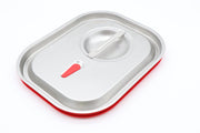 Couvercle Gastronorm - 1/2 GN - Acier inoxydable - Joint hermétique Maxima - Couvercle bac inox professionnel CHR - matériel cuisine pro - Cuistéo