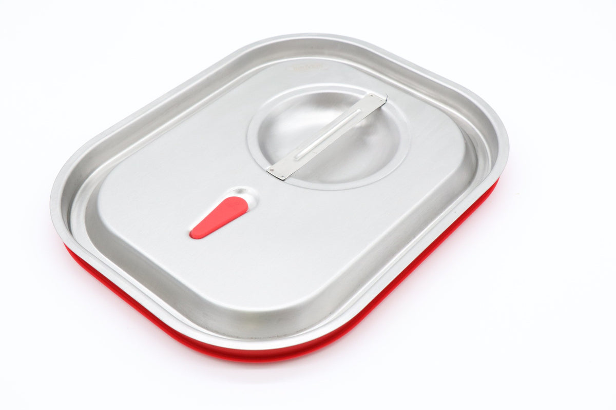 Couvercle Gastronorm - 1/2 GN - Acier inoxydable - Joint hermétique Maxima - Couvercle bac inox professionnel CHR - matériel cuisine pro - Cuistéo