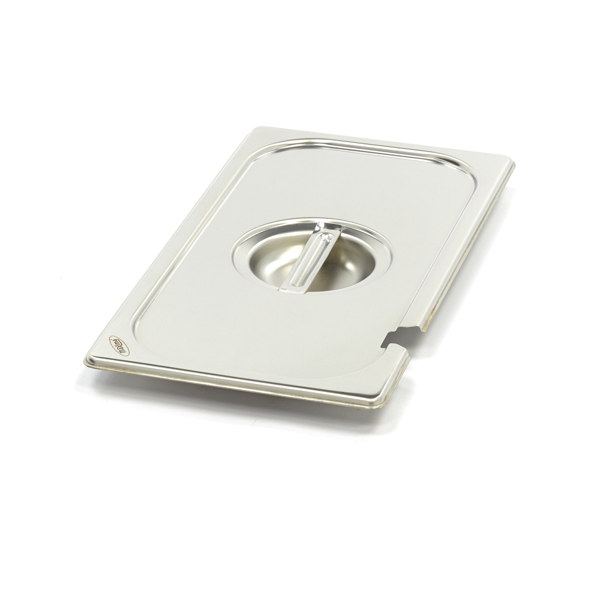 Couvercle Gastronorm - 1/3 GN - Acier inoxydable - avec encoche Maxima - Couvercle bac inox professionnel CHR - matériel cuisine pro - Cuistéo