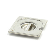 Couvercle Gastronorm - GN 1/6 - Acier inoxydable - avec enfoncement Maxima - Couvercle bac inox professionnel CHR - matériel cuisine pro - Cuistéo