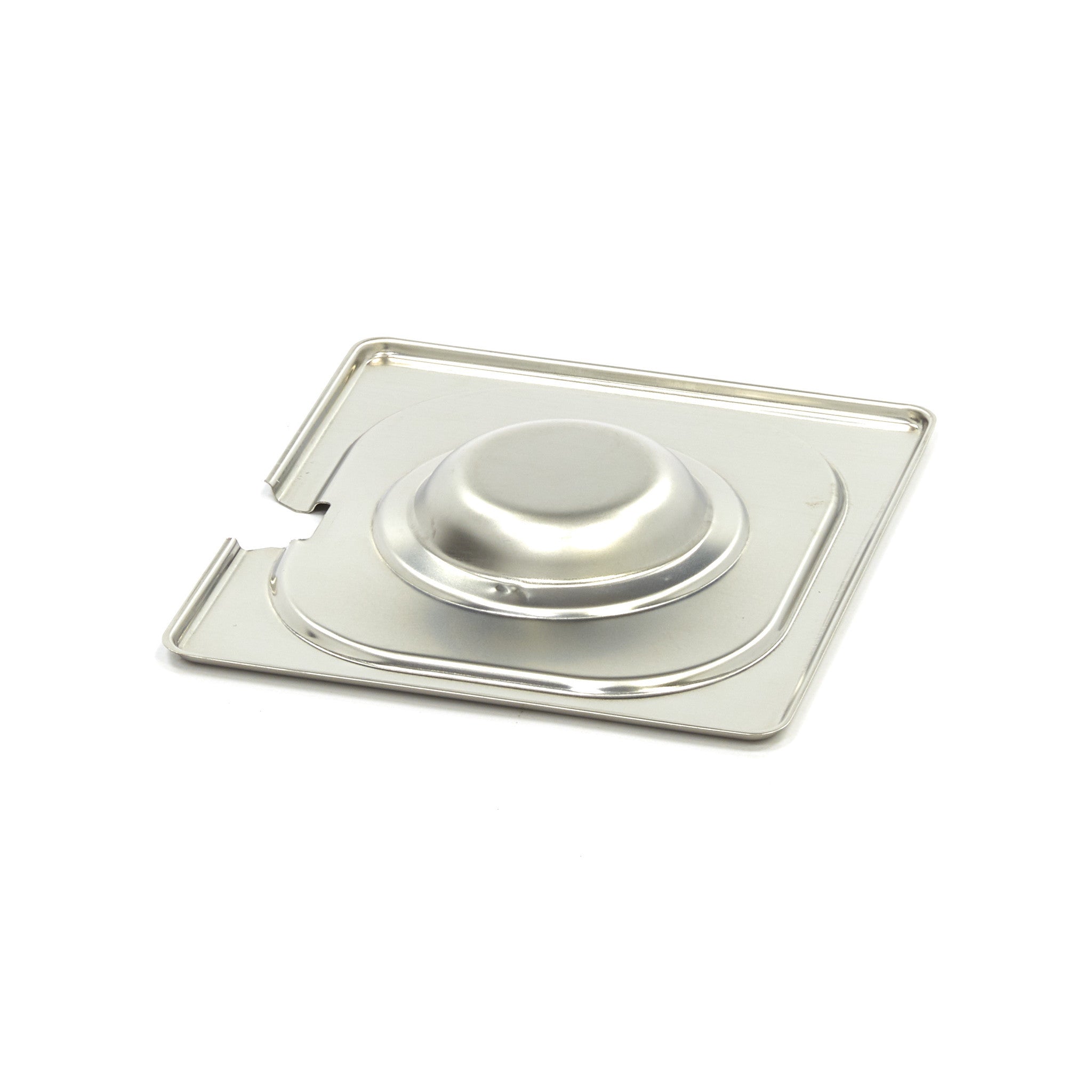 Couvercle Gastronorm - GN 1/6 - Acier inoxydable - avec enfoncement Maxima - vue 2 - Couvercle bac inox pro CHR - Cuistéo
