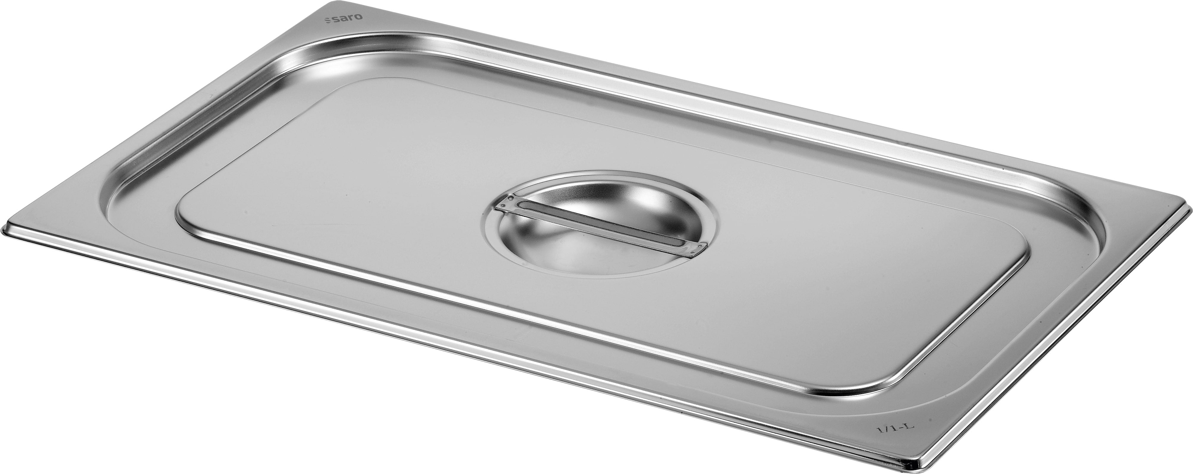 Couvercle GN 1/2 - Inox AISI304 - Sans découpe - TopLine Saro - Couvercle bac inox professionnel CHR - matériel cuisine pro - Cuistéo