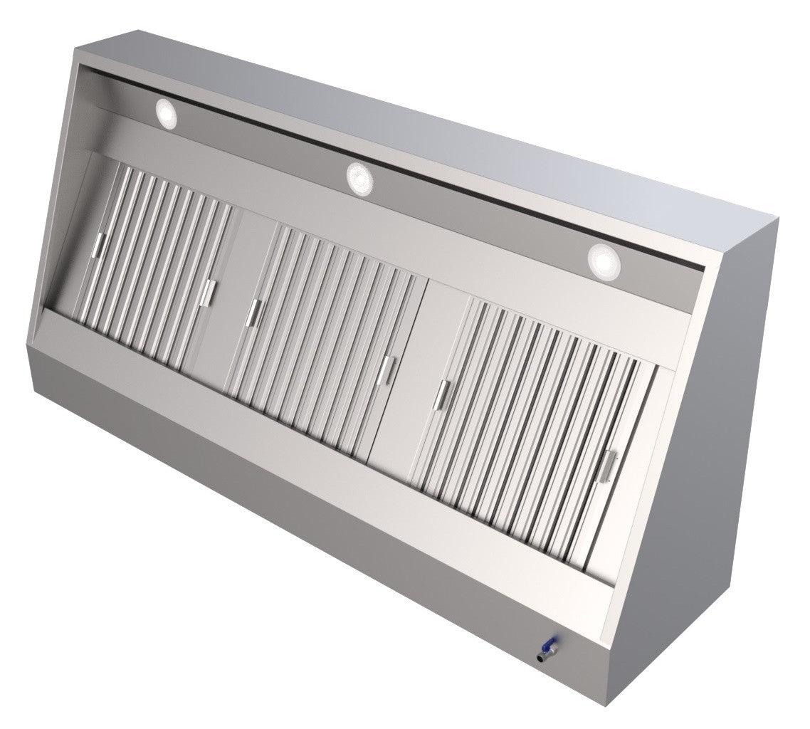Hotte murale 1000 1000x950x400 mm 1 L Combisteel - vue 2 - Hotte Aspirante pro CHR - Cuistéo