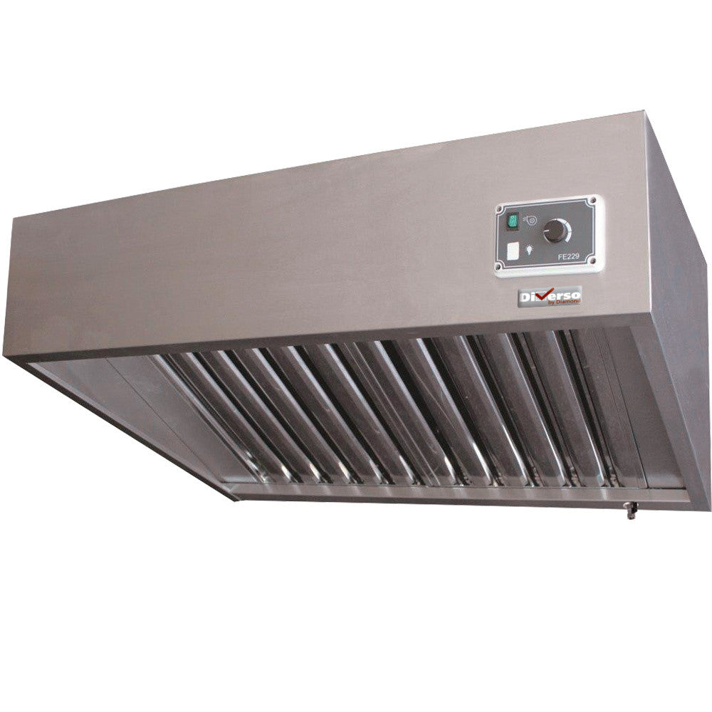 Hotte complète 7/7-1500 m3/h-variateur - Diverso