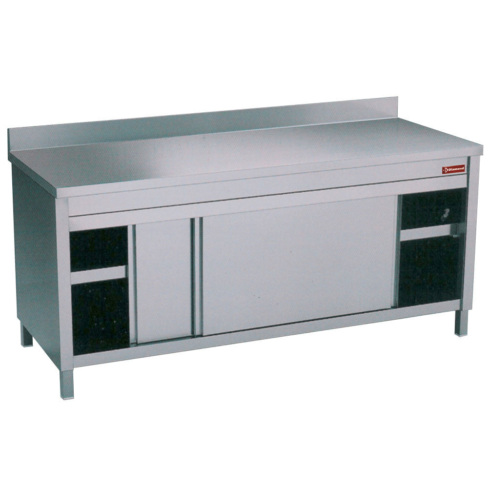 Table sur armoire 2 portes coulissantes - Diamond