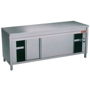 Table armoire chauffante portes couliss. 1000mm - Diamond