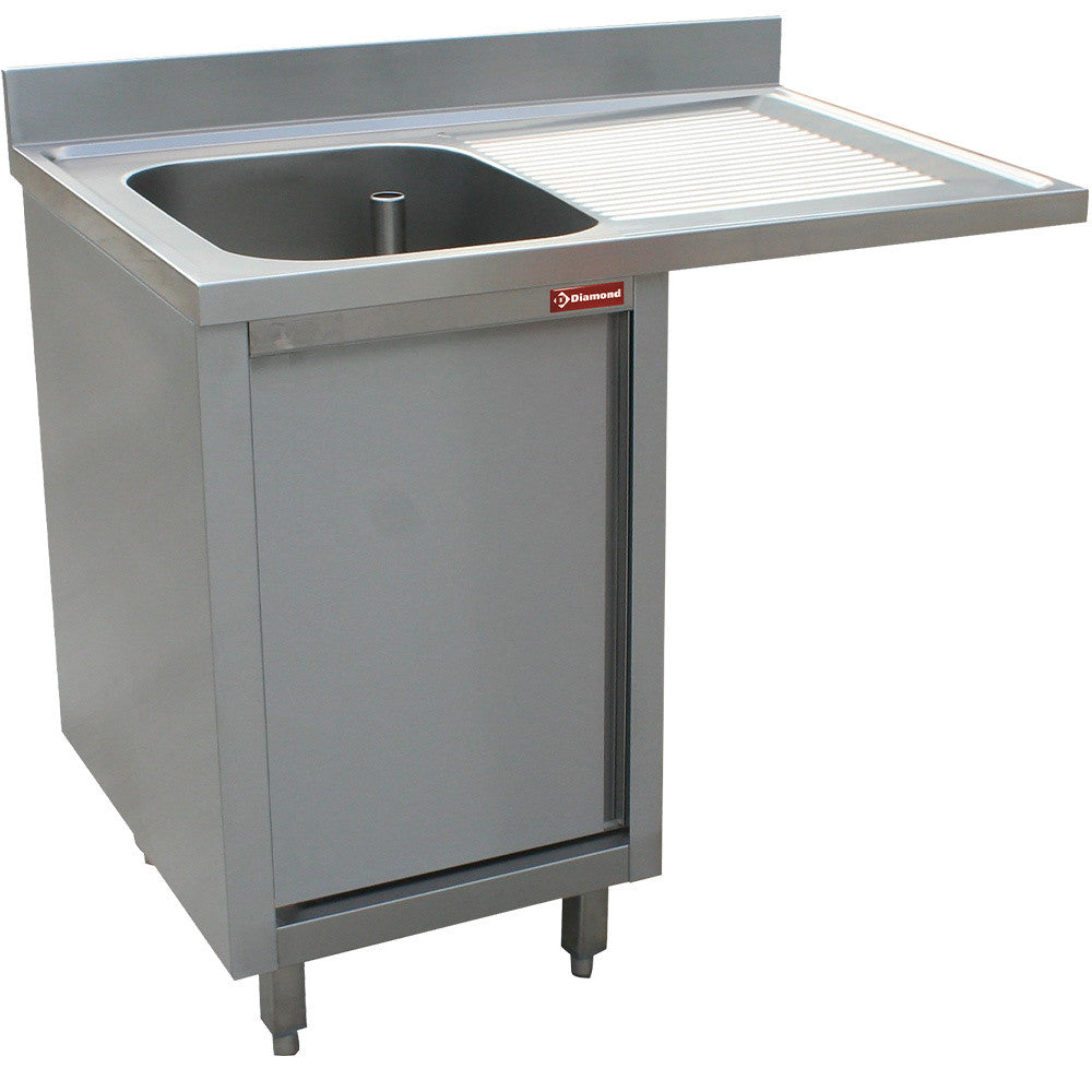 Plonge 1cuve - égoutt. à droite -1 porte - place lave-vaiss. - Diamond
