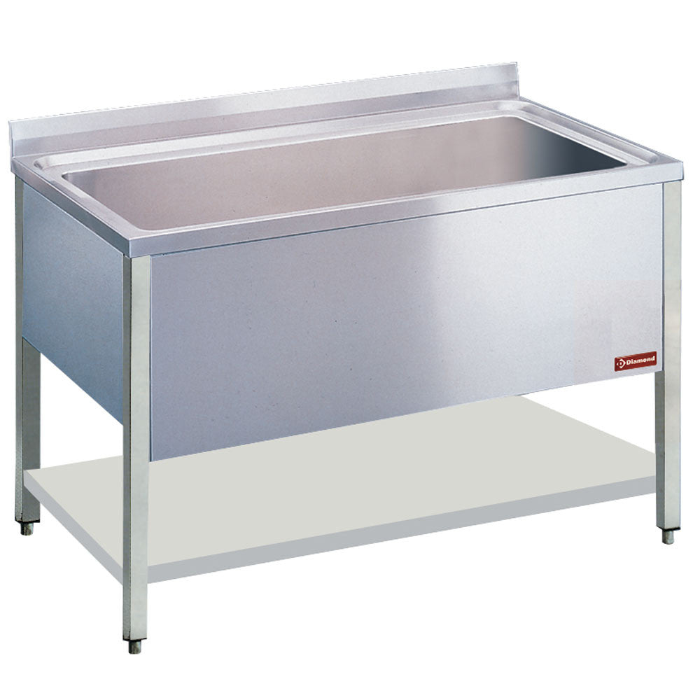 Plonge 1 cuve 1060x500xh400 - Diamond