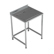 Plan de travail - Egouttoir intégré - 700 x 650 - Combisteel