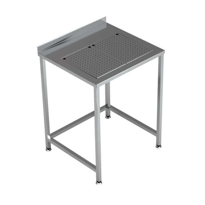 Plan de travail - Egouttoir intégré - 700 x 650 - Combisteel