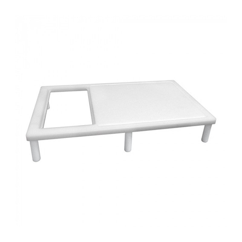 Table de découpe blanche polyéthylène - Caterchef