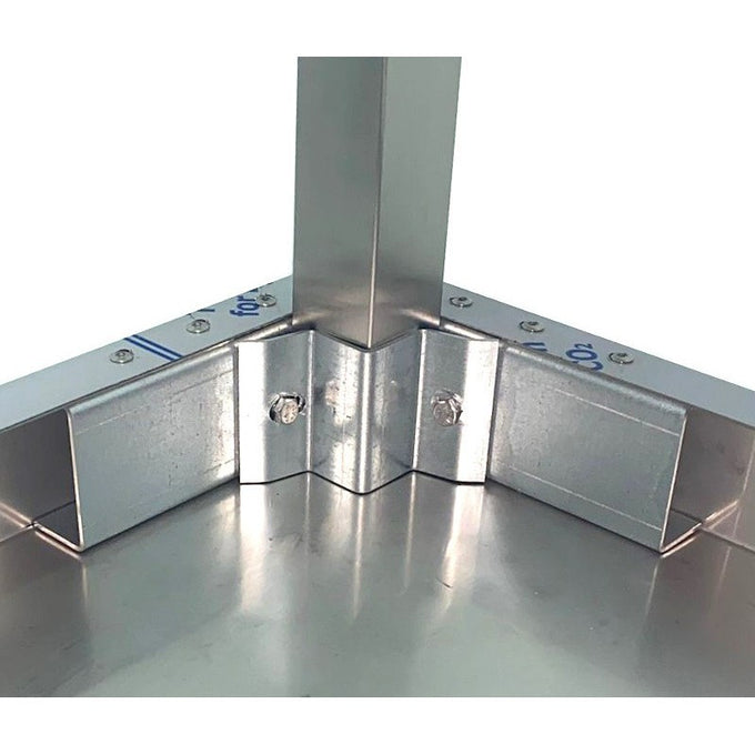 Table murale inox - AISI 304 - Avec étagère - 1500x700x850 mm - Arilex
