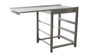 Table sortie lave-vaisselle - 1200x625x786mm - Gauche inox Saro - Table entrée/sortie professionnel CHR - matériel cuisine pro - Cuistéo