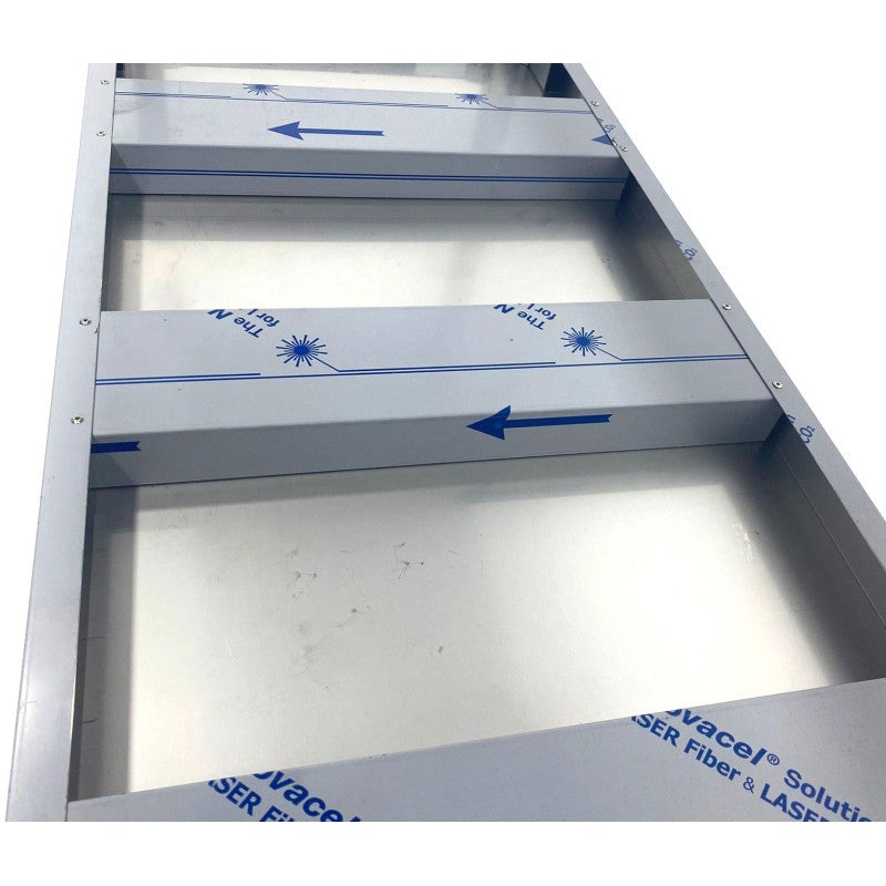 Table centrale basse - Inox AISI 304 - Avec étagère - 1300x600x600 mm - Arilex