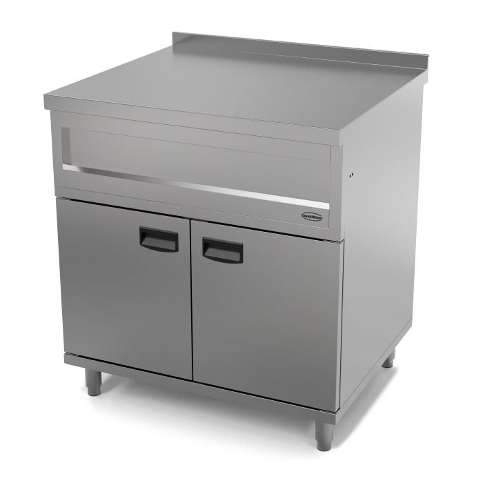 Elément neutre 2 portes et 1 tiroir 800x700x920 mm Combisteel - Table inox avec étagère professionnel CHR - matériel cuisine pro - Cuistéo