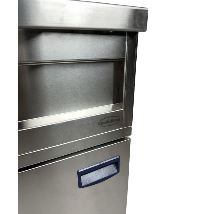 Elément neutre simple 400x700x920 mm Combisteel - vue 2 - Table inox avec étagère pro CHR - Cuistéo