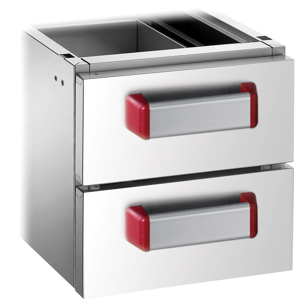 Ensemble 2 tiroirs GN 2/1 - h.100 mm - Diamond