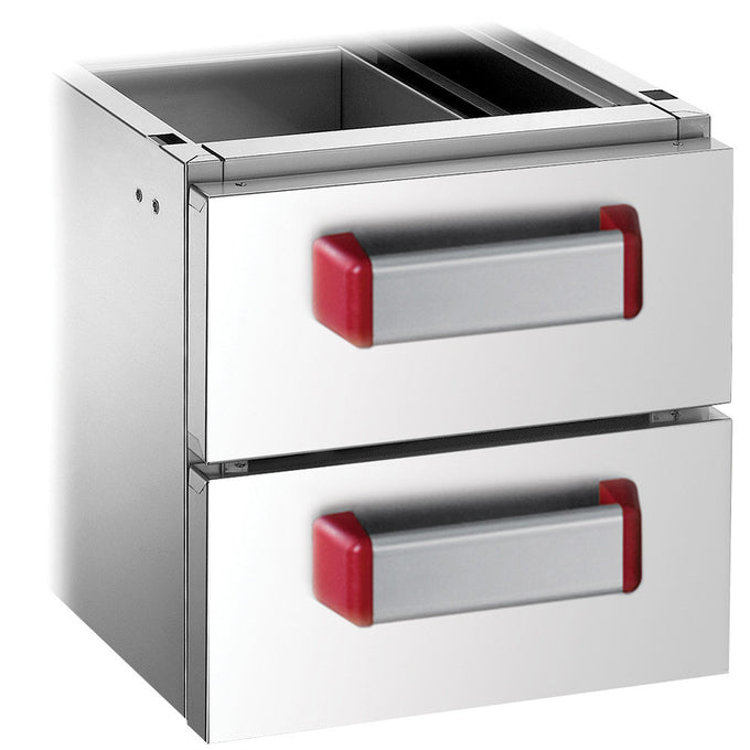 Ensemble 2 tiroirs GN 2/1 - h.100 mm - Diamond