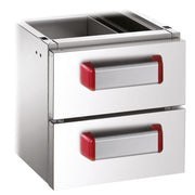 Ensemble 2 tiroirs GN 2/1 - h100 mm - Diamond