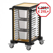 Chariot à glissières sur roulettes - Caterchef star