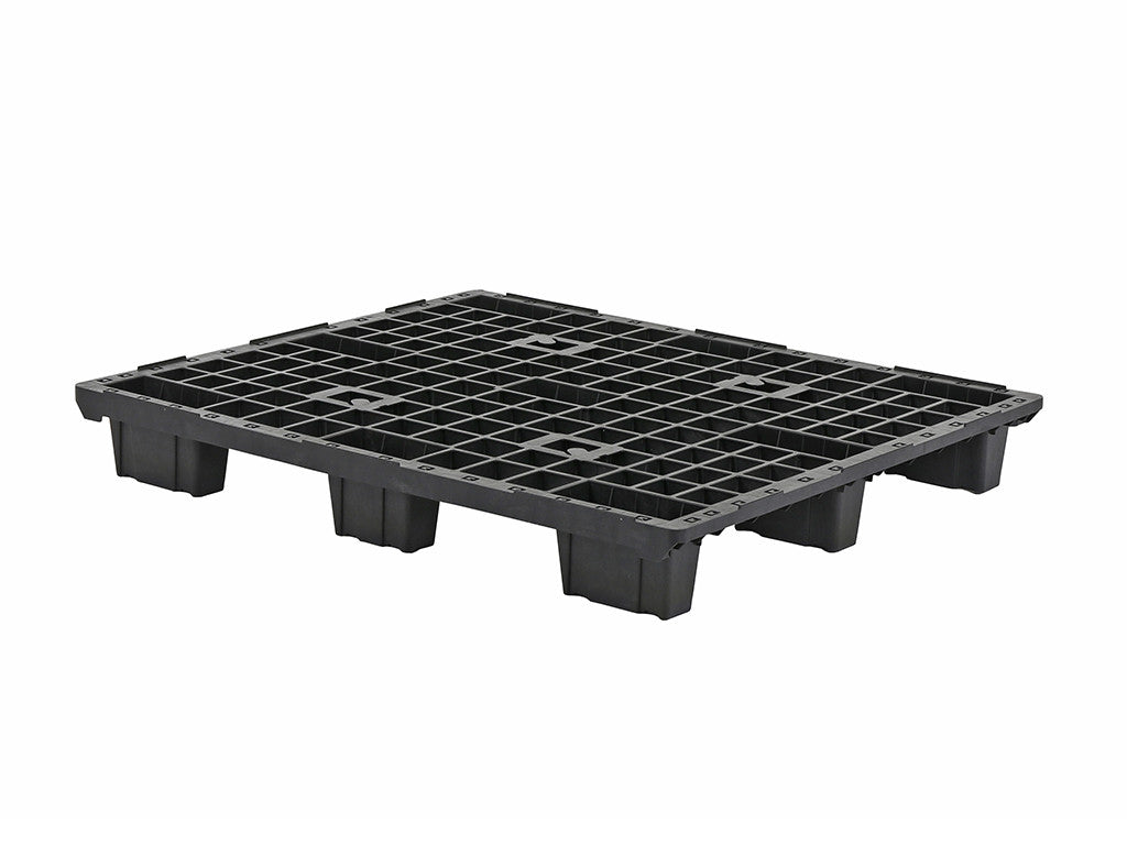 Palette plastique - 1200x800mm - 2500kg statique - KP 1000 2500 L Saro - Accessoire Rayonnage professionnel CHR - matériel cuisine pro - Cuistéo