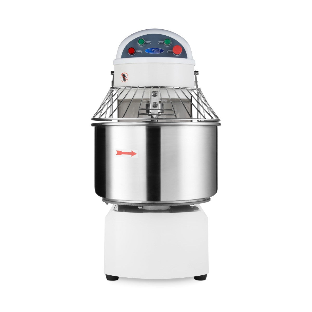 Pétrin professionnel 50L 32kg 2 vitesses - Pétrin à spirale puissant 2400 W Maxima - vue 2 - Pétrin à pâte pro CHR - Cuistéo