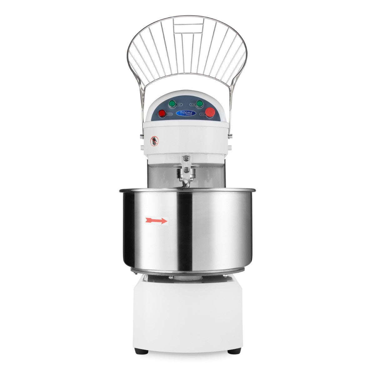 Pétrin professionnel 50L 32kg 2 vitesses - Pétrin à spirale puissant 2400 W Maxima - vue 3 - Pétrin à pâte pro CHR - Cuistéo