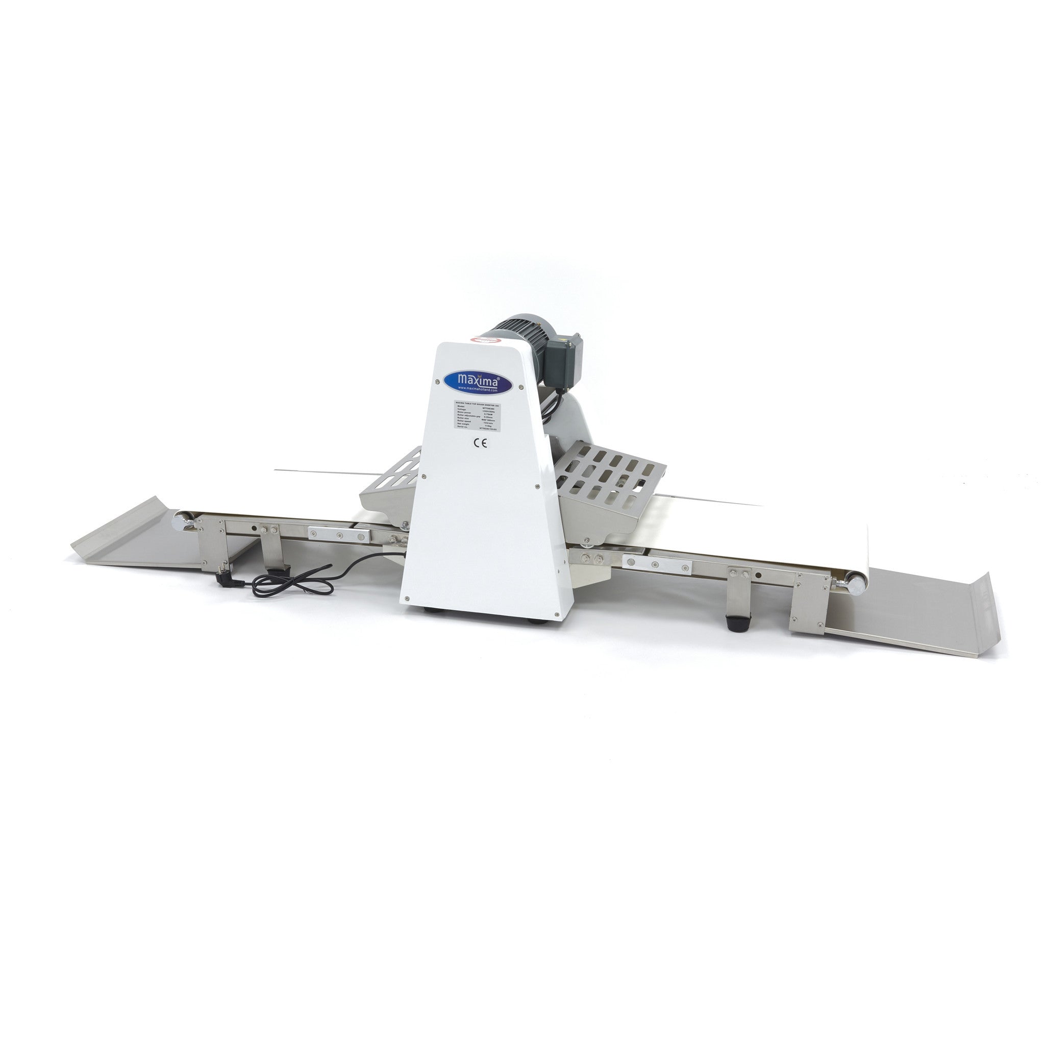 Laminoir à pâte professionnel 38 cm - Épaisseur réglable - Sur table - Idéal CHR inox 750 W Maxima - vue 4 - Laminoir à bande pro CHR - Cuistéo