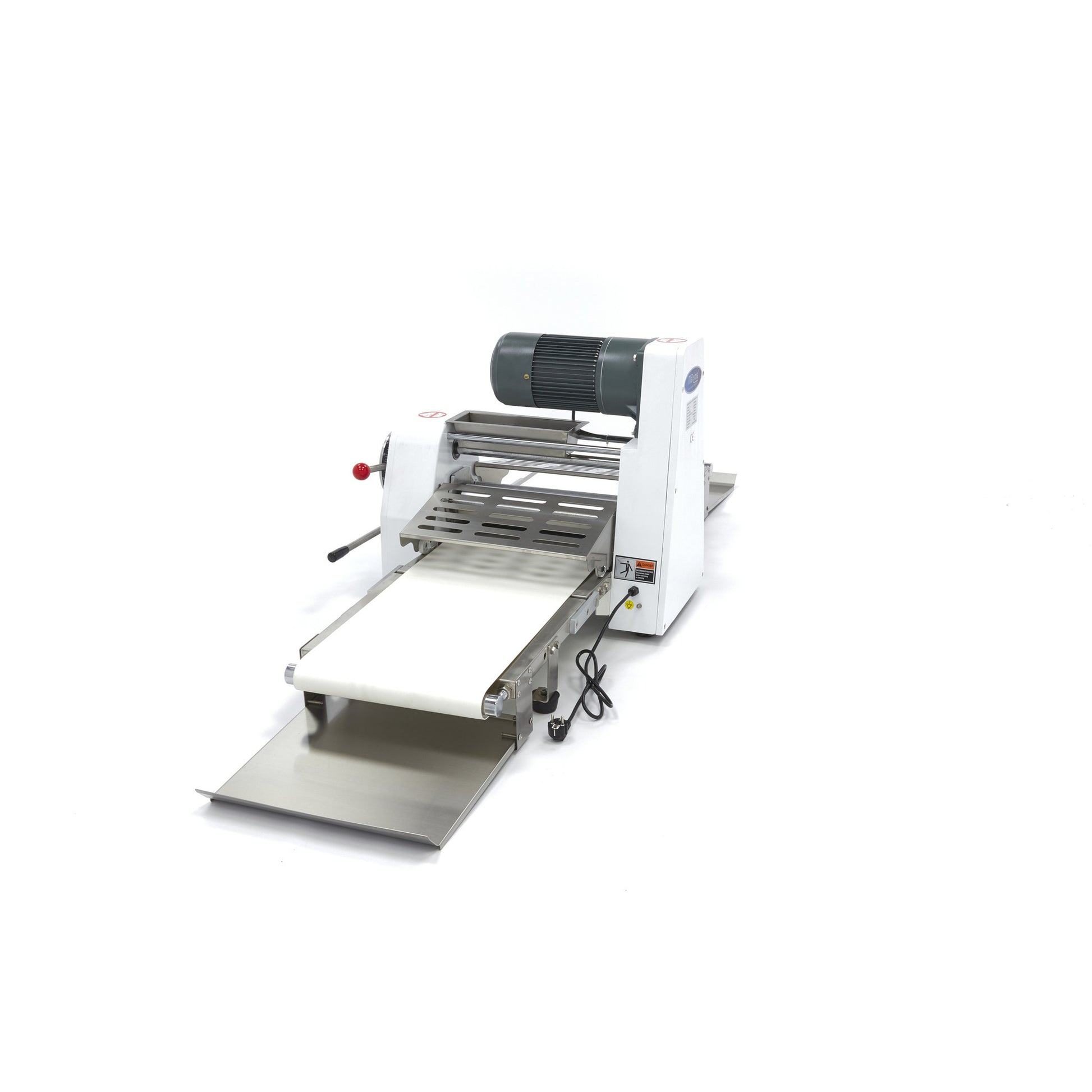 Laminoir à pâte professionnel 38 cm - Épaisseur réglable - Sur table - Idéal CHR inox 750 W Maxima - vue 5 - Laminoir à bande pro CHR - Cuistéo